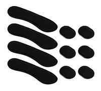 LUTER 10 Pièces Gel Amortisseur Tambour de Batterie, Silicone Bande Ovale et Longue Tampons Silencieux de Batterie Atténuateurs d'Harmoniques Tonalité Contrôle pour Cymbale de Tête de Batterie (Noir)