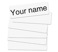 LUTER 150pcs Bétiquettes de Vêtements, Auto-Adhésives Étiquettes de Nom Imperméables Personnalisées Étiquettes Autocollantes pour Enfants École Maison de Retraite Garderie Camp (Blanc)