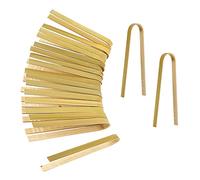 LUTER 20 Pièces 15cm Pinces en Bambou Jetables Ustensiles de Pain Naturel pour la Cuisine Ramasser