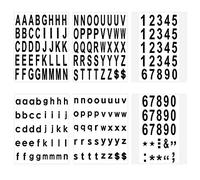 LUTER 210 Pièces 6 Feuilles D'autocollants de Numéros de Boîte aux Lettres Autocollants Adhésifs Imperméables pour Boîte aux Lettres, Maison, Porte, Numéro d'adresse, Intérieur ou Extérieur (5 cm)