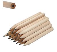 LUTER 24 Pièces Crayons de Graisse Hexagonaux Courts Mini Bois en Vrac pour Enfants d'Âge Préscolaire Tout-Petits la Maternell l'École la Maison