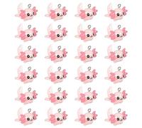 LUTER 24pcs Mini Breloque en Résine d'Axolotl, Mini Axolotls en Résine Ornements d'Axolotl Breloques d'Animaux pour la Fabrication de Bijoux Bricolage Boucles d'Oreilles Collier Bracelet (Rose)