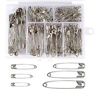 Luter 250 Pièces 6 Tailles Épingle a Nourrice - Épingles de Sûreté Résistantes à la Rouille pour Couture Maison, Artisanale - Argent