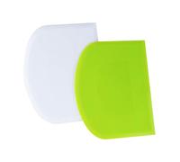 LUTER 2pcs Corne Pâtisserie 12x9,5cm, Coupe-pâte Grattoir a Pâte en Plastique pour Cuisine