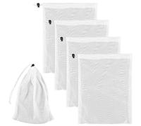 LUTER 30x23cm Sac Filtrant Piscine, 4 pcs Sac Filtrant Aquarium Filet de Nettoyage de Piscine en Maille Fine Sac de Feuilles de Nettoyeur de Piscine pour Piscine Aspirateur Aquariums Étangs