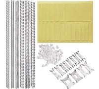 LUTER 37 pièces Taille de Bague Invisible Ajusteurs en Spirale Insérer Invisible Strip Adjuster Parfait pour Tout Taille en Vrac Bagues avec Chiffon de Polissage (3 Styles), Pas de bijou, Pas de bijou