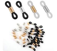 LUTER 40 Pièces Attache Lunette de Chaînes de Lunettes Réglables Extrémités, Longue Chaîne Réglable Porte-sangle Extrémités Connecteurs pour porte-lunettes Collier Chaîne Sangle