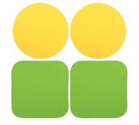 LUTER 4pcs Ouvre Bocaux Caoutchouc, 2 Ronds et 2 Carrés Ouvre Bouteille Caoutchouc Texture Antidérapante Décapsuleur Bocal pour Personnes Âgées et Utilisateurs Ayant une Faible Force dans Mains