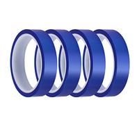 LUTER 4pcs Rubans de fert de Chaleur, Ruban Adhesif Haute Temperature 20 mm x 33 m pour Presstranse à Chaud Ruban de Presse en Vinyle Chauffant Rubans Thermiques pour Presse (Bleu)