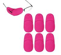 LUTER 6 Pièces Cache Oeil pour Lunettes, Réutilisable Cache Oeil pour Couvrir l'Oeil Gauche Droit Améliorer la Vision pour Enfants et Adultes Oeil Paresseux Amblyopie Strabisme (Violet, Médium)