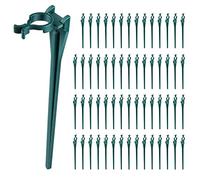 Luter 60 pièces Lumière Piquet de Noël, Support Lampe Jardin Vert Poteau Lumière Exterieur Lampadaire de Jardin pour Les Lumières de Noël Extérieures Guirlandes Lumineuses C7 C9 Vacances