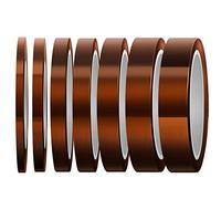 LUTER 7 Rouleaux Résistant à La Chaleur Haute Température Ruban De Sublimation Thermique, Pour Impression Par Sublimation Transfert De Chaleur Et Isolation Soudure à La Vague Fauve