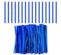 LUTER 750 Pièces 10cm Liens Torsadés Métalliques, Twist Ties pour Sacs de Café Sacs de Bonbons Collations Gâteaux Articles de Fête (Bleu)?Embellissement Atmosphère de Noël
