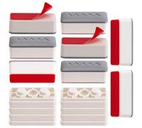 LUTER 8pcs Pare-Chocs De Siège De Toilette Remplacement Avec 8 Pièces En Plastique De 5mm Pour Tampon De Siège De Toilette Avec Adhésif Fort