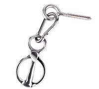 LUTER Anneau de Cravate pour Chevaux, en Acier Inoxydable Anneau d'attache de Cheval Dégagement Rapide Fournitures de Cheval avec Boulon à Oil Empêche Le Cheval de Tirer vers l'Arrière