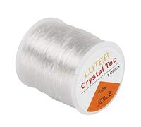 Luter Fil élastique Transparent 0,8 mm pour Bracelets, Colliers, Perles, Bijoux (100 m)