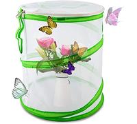 LUTER Habitat d'Insectes Et De Papillons Élevage Papillon Pop Up Design Cage Pliable Insect Mesh pour l'enseignement des Sciences 30×35cm