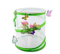 LUTER Habitat d'Insectes Et De Papillons Élevage Papillon Pop Up Design Cage Pliable Insect Mesh pour l'enseignement des Sciences 30×35cm