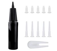 LUTER Kit de Pompe à Ballon Fitness, Pompe à Ballon Manuelle Pompe à Ballon de Yoga Pompe à Ballon Gonflable avec Extracteur de Bouchon de Ballon et Bouchons de Ballon de Fitness (12 Pièces)