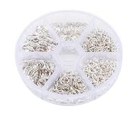 LUTER Lot de 1000pcs Anneaux Ouverts Ouverts Connecteurs de Joints Toriques en Métal Argent Fabrication de Bijoux Anneaux Ouverts de Jonction Ininterrompue Élégante (4 mm 5 mm 6 mm 7 mm 8 mm 10 mm)