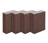 LUTER Lot de 4 éponges/Blocs de ponçage pour Surfaces humides et sèches, Fin (de 240 à 320) ponçage