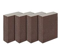 LUTER Lot de 4 éponges/Blocs de ponçage pour Surfaces humides et sèches, superfin (Grade 320 à 400) ponçage