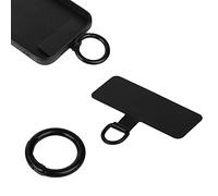Luter Patch d'attache de Téléphone, Métal Onglet d'attache de Téléphone avec 1 Anneau à Ressort en Métal Robuste Portable Onglets pour Sangle de Téléphone pour Pièce de Rechange de Téléphone Portable