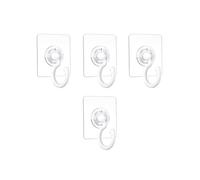 LUTFI Crochets Autocollants Rotatifs à 360°, 4 PCS Crochet Adhésif Plafond, Crochet Plafond Sans Percer, Crochets Muraux Adhésif Salle de Bain, Crochet Autocollant pour Salle de Bain Toilettes Cuisine