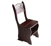 LUTFI Tabouret échelle Pliante Chaises d'escalier polyvalentes, escabeau Pliant en Bois épais, étagère de Rangement à Double Usage for Domestique, capacité de 150kg Escabeau