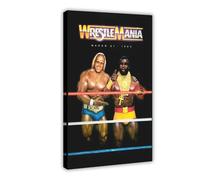 LUTGFD Hulk Hogan - Poster sur toile avec anneau de lutte - Décoration pour chambre à coucher, bureau, chambre - Cadeau - 60 x 90 cm