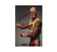 LUTGFD Hulk Hogan - Poster sur toile avec anneau de lutte - Décoration pour chambre à coucher, bureau, chambre - Cadeau - 40 x 60 cm