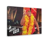 LUTGFD Poster sur toile Hulk Hogan Wrestling Ring - Décoration murale pour salon, chambre à coucher - 40 x 60 cm