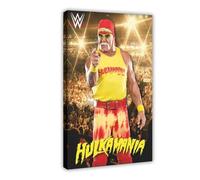 LUTGFD Poster sur toile Hulk Hogan Wrestling Ring - Décoration murale pour salon, chambre à coucher - 40 x 60 cm