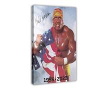 LUTGFD Poster sur toile Hulk Hogan Wrestling Ring - Décoration murale pour salon, chambre à coucher - 40 x 60 cm