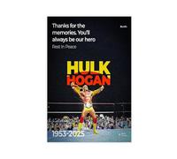 LUTGFD Poster sur toile Hulk Hogan Wrestling Ring - Décoration murale pour salon, chambre à coucher - 40 x 60 cm