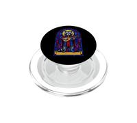 Luth médiéval en Verre teinté Raton Laveur PopSockets PopGrip pour MagSafe