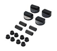 LUTH Premium Profi Parts 4X Bouton de Commande avec adaptateurs universels pour Fours, plaques de Cuisson, cuisinières