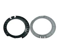 LUTH Premium Profi Parts Anneau de porte intérieur compatible avec Siemens 00741502 Gris Noir Lot de 2 pour lave-linge sèche linge