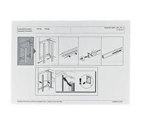 LUTH Premium Profi Parts Barre latérale compatible avec Bosch 00707158 pour réfrigérateur encastrable corps de cuisine
