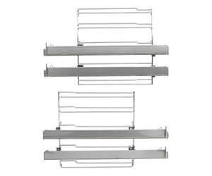 LUTH Premium Profi Parts Coulisse télescopique 2 compartiments pour plaque de cuisson compatible avec Bosch Hez538200 17001568 dans le four