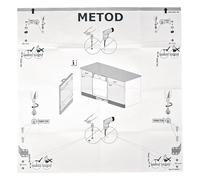 LUTH Premium Profi Parts - Gabarit de montage compatible avec lave-vaisselle, installation sous comptoir, Intégré, 140021487032