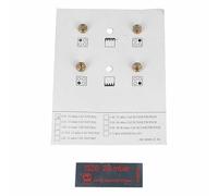 LUTH Premium Profi Parts Jeu de 4 buses pour brûleurs, plaques de cuisson, compatibles avec Beko 4431900070 G20-10, dans cuisinière à gaz