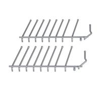 LUTH Premium Profi Parts Jeu de panier inférieur compatible avec Bosch 00657863 2 x 8 pointes pour lave-vaisselle
