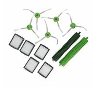 Luth Premium Profi Parts Kit d'accessoires Compatible avec iRobot 4624878 - Brosses en Caoutchouc - Brosses latérales - Filtre pour Robot aspirateur Roomba E5 E6 E7 I7