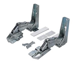 LUTH Premium Profi Parts Lot de charnières de porte haut et bas compatible avec les réfrigérateurs Bauknecht Whirlpool 481231018626 488000636779 C00636779 C00636779