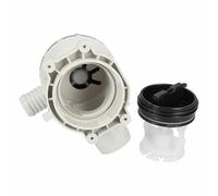 LUTH Premium Profi Parts Pompe de vidange compatible avec Hisense Hk1911126 Wuxi Haoli avec tamis de tête pour machine à laver