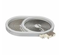 LUTH Premium Profi Parts Radiateur, 2 cercles, ovale, compatible avec AEG 140057372017 Ego 10.57411.652 pour plaque de cuisson