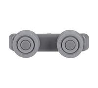 LUTH Premium Profi Parts Support de roulettes pour panier supérieur compatible avec Candy 49017784 Gris avec 2 roulettes pour lave-vaisselle