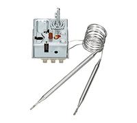 LUTH Premium Profi Parts Thermostat 128°C avec limiteur de température de sécurité (STB) compatible avec EGO 55.60019.150 5560019150 Stiebel-Eltron SE244077 - 2 sondes Ø6mm, 6 bornes