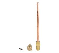 LUTH Premium Profi Parts Tuyau de remplissage avec valve Schrader 1/4" Sae compatible avec Candy 91943334 pour réparation de circuit à froid
